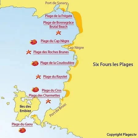 Appartamento 2 Avec Grand Balcon A Deux Pas Du Port De Sanary Et De La *